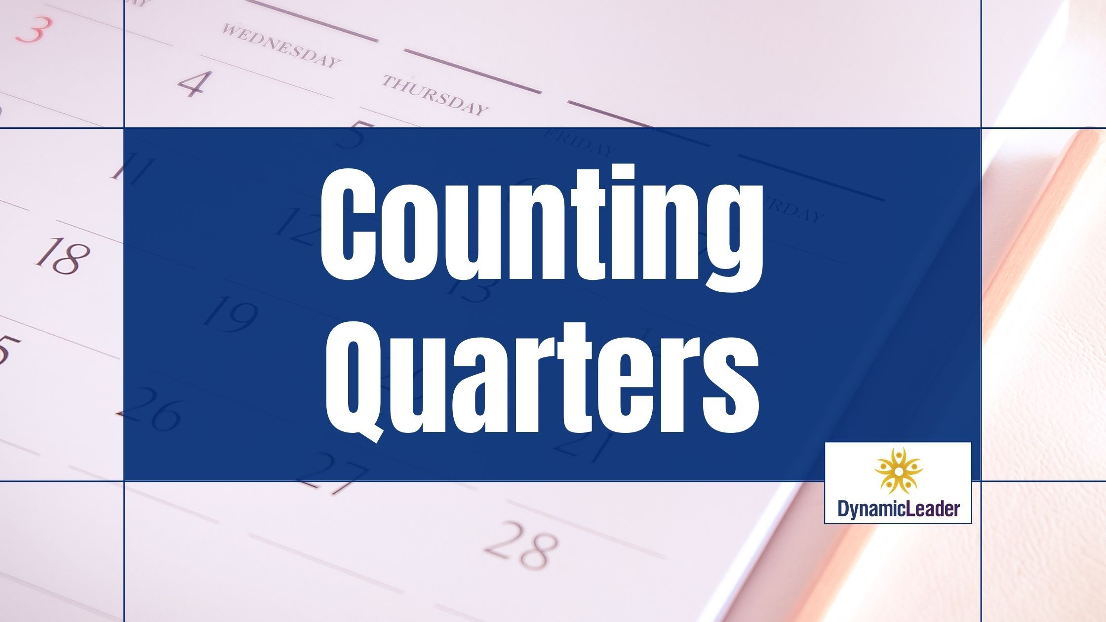 Counting Quarters — Wednesdays with Wayne note by Dr. Wayne Pernell
