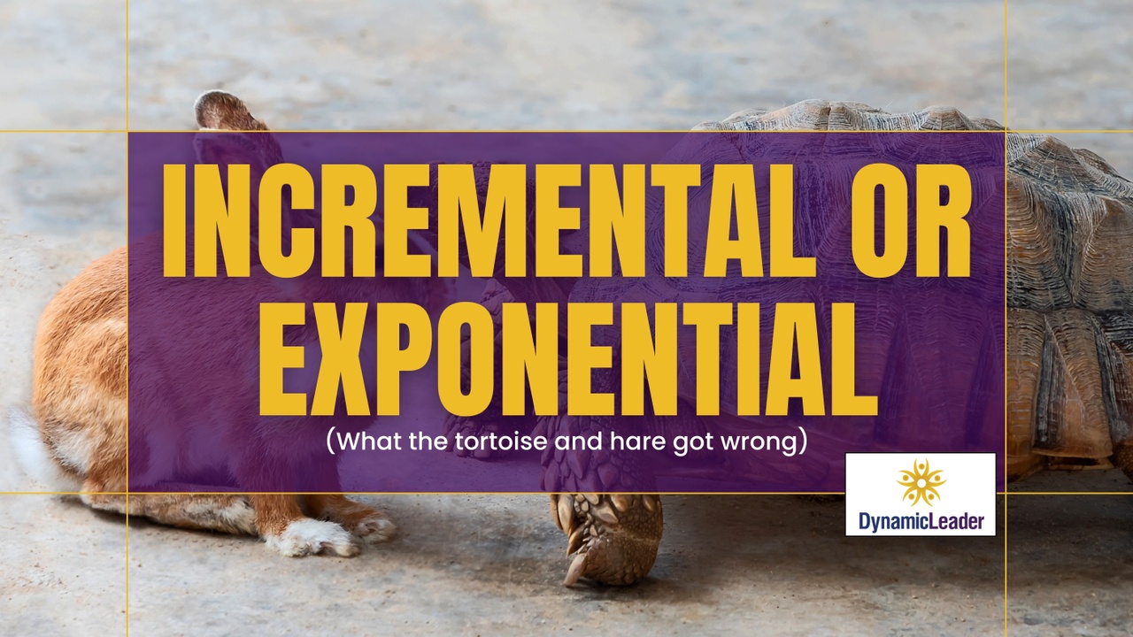 Incremental or Exponential (what the tortoise and hare got wrong) — Wednesdays with Wayne note by Dr. Wayne Pernell