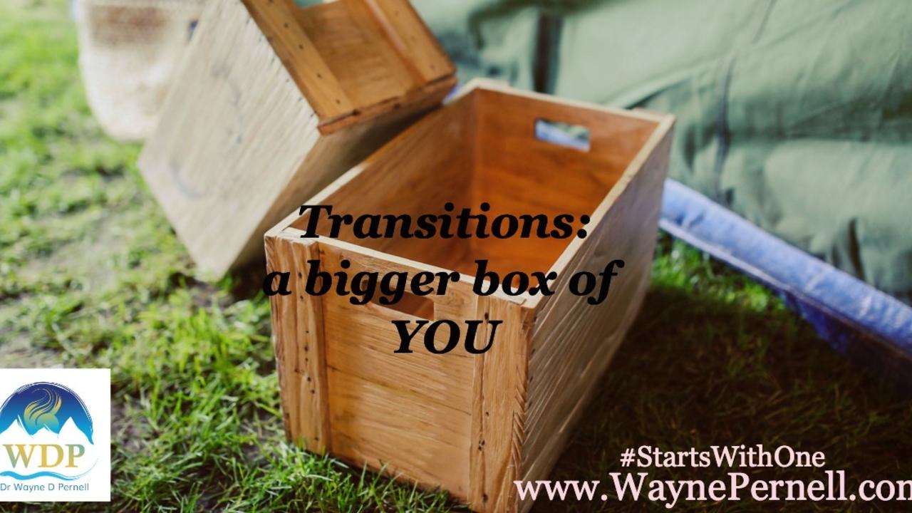 Shifting From Who You Were — Wednesdays with Wayne note by Dr. Wayne Pernell