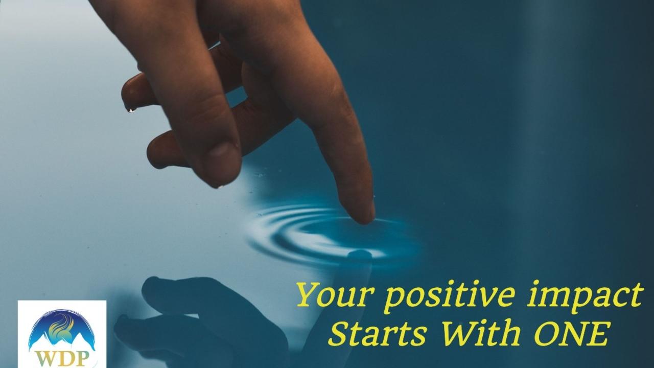 #StartsWithOne - That’s YOU! — Wednesdays with Wayne note by Dr. Wayne Pernell