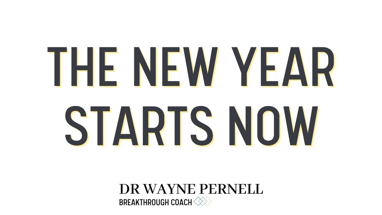 The New Year Starts Now — Wednesdays with Wayne note by Dr. Wayne Pernell