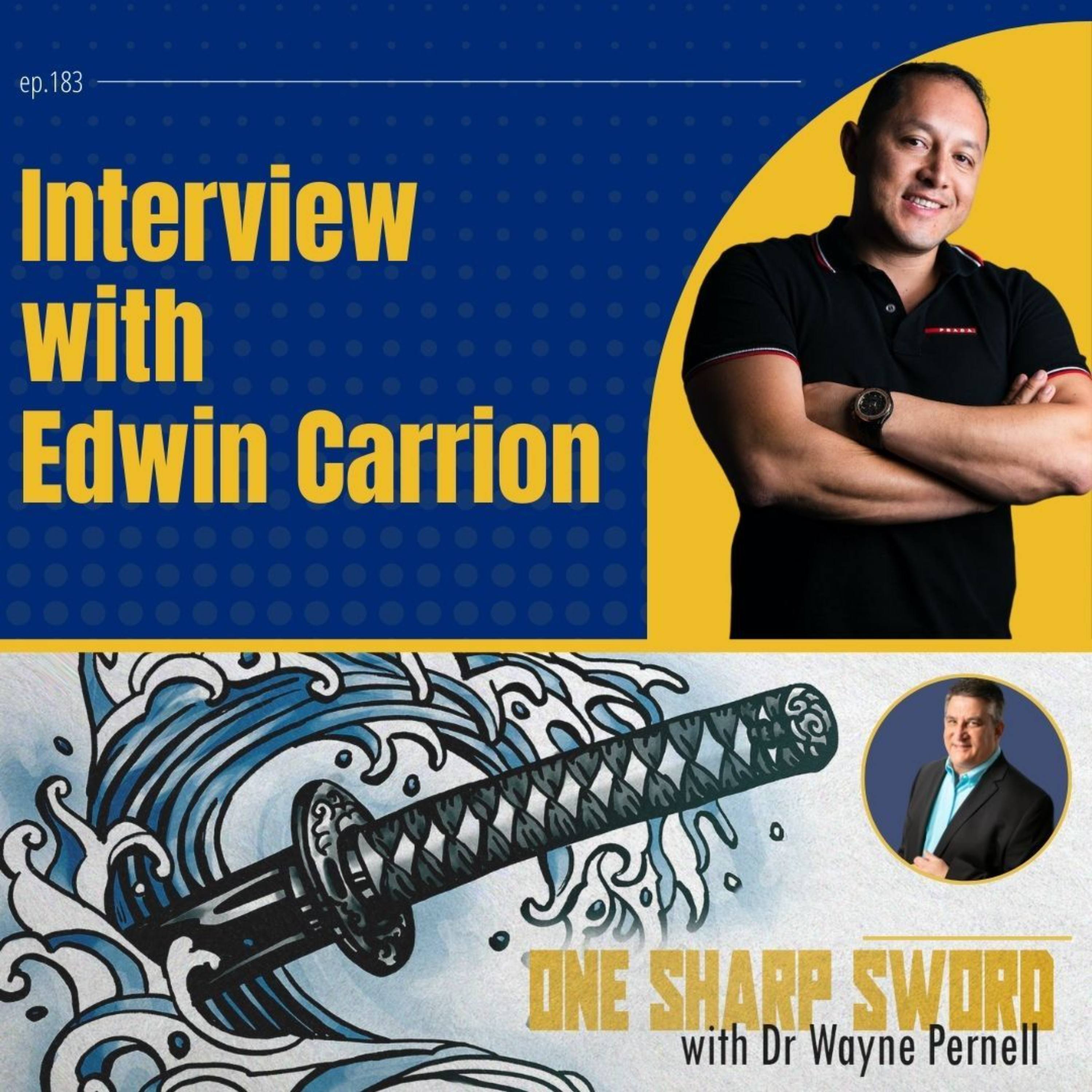 Interview with Edwin Carrion episode art